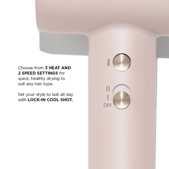 T3 Soft Pink Hair Dryer with Adjustable Settings with Diffuser - Picture 4 of 7